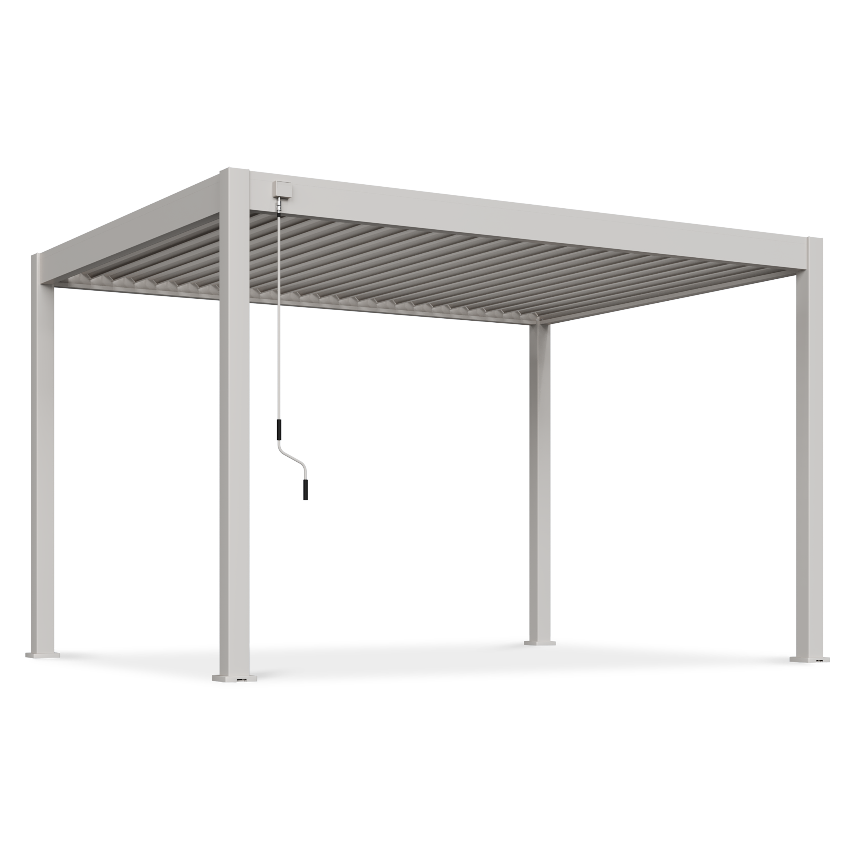 Hliníková terasa pergola ELEGANCE 3x4 piesková béžová - Gutroof