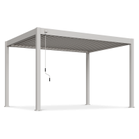 Hliníková terasa pergola ELEGANCE 3x4 piesková béžová - Gutroof