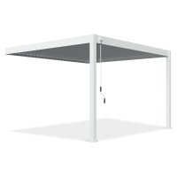 Hliníková pergola DELUXE Wall 3,6x4 White - Gutroof