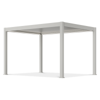 Pergola DELUXE PRO AUTOMATIC 3x4 s LED osvetlením, biela - Gutroof