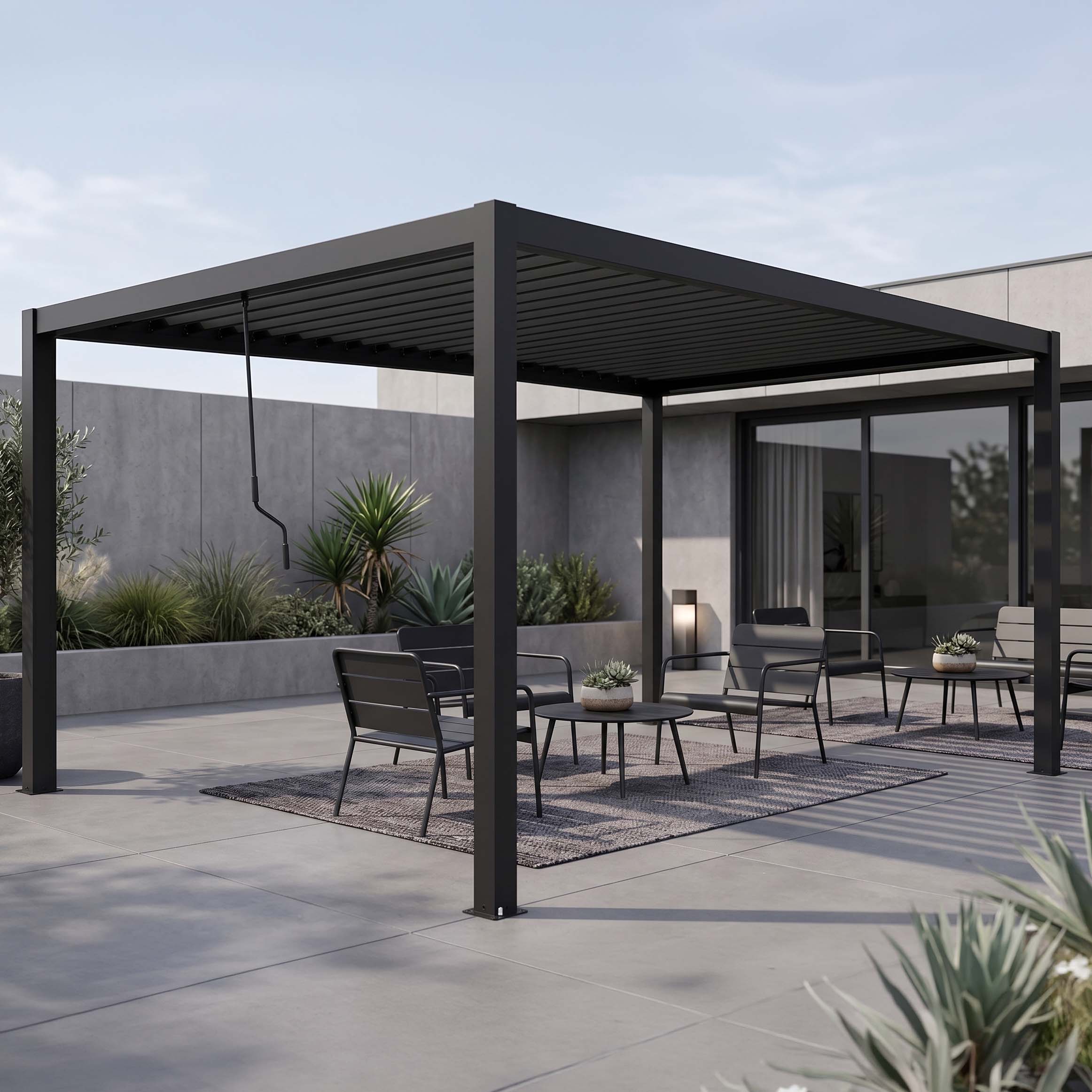Záhradná pergola 4x4 PRIMARY Antracit - Gutroof