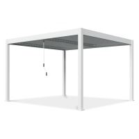 Hliníková pergola Gutroof ELEGANCE DUO 3,6x4 m biela