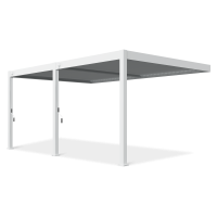 Prízemná pergola DELUXE Wall 3,6x5,3 White - Gutroof