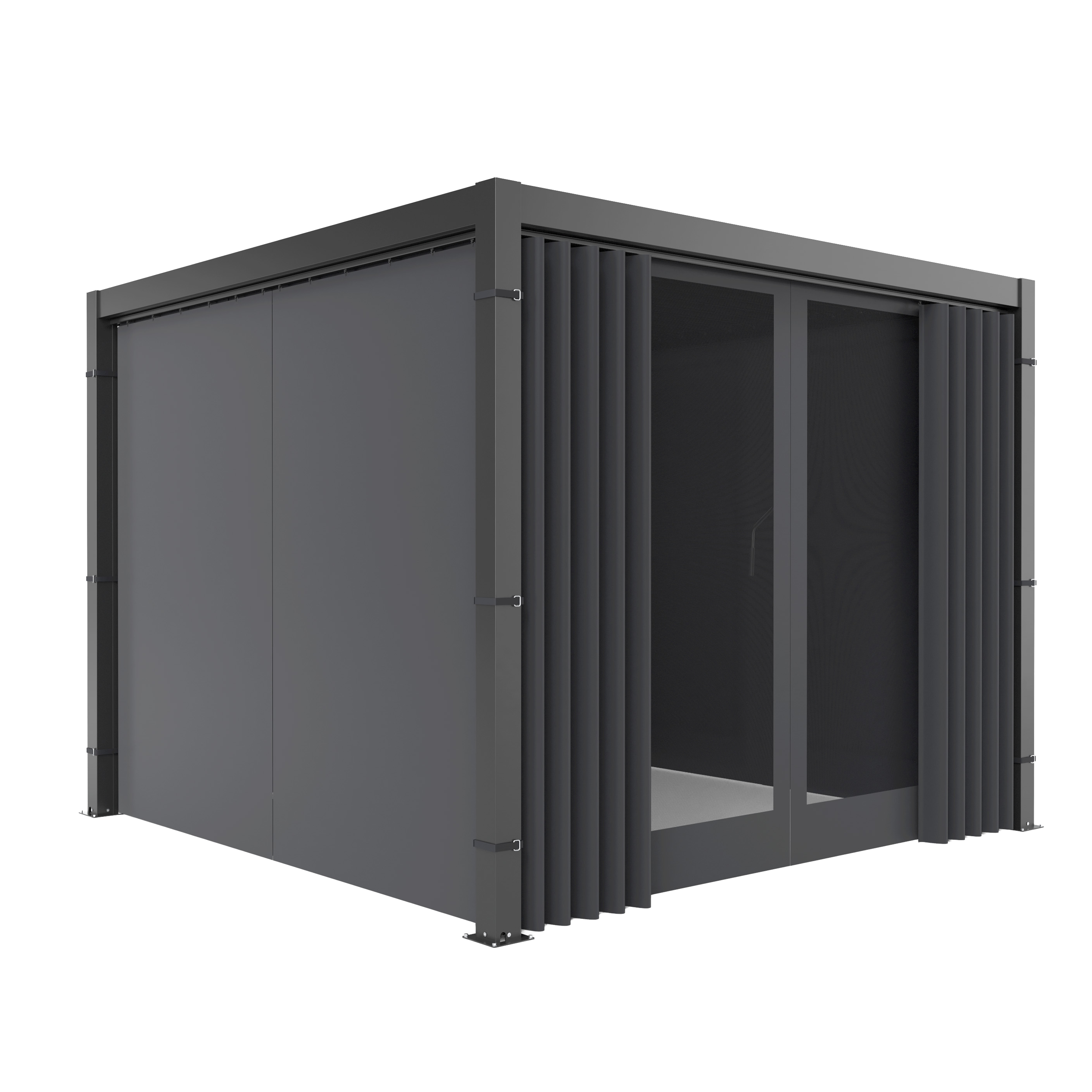 Sada 4 bočných závesov s moskytiérou k pergole PRIMARY 3x3 Anthracite - GUTROOF