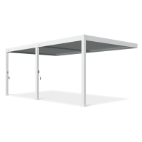 Terasa pergola DELUXE Wall 3,6x6 White - Gutroof