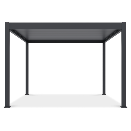 Elektrická terasa pergola DELUXE AUTOMATIC 3,6x4 s LED osvetlením, Antracit - Gutroof