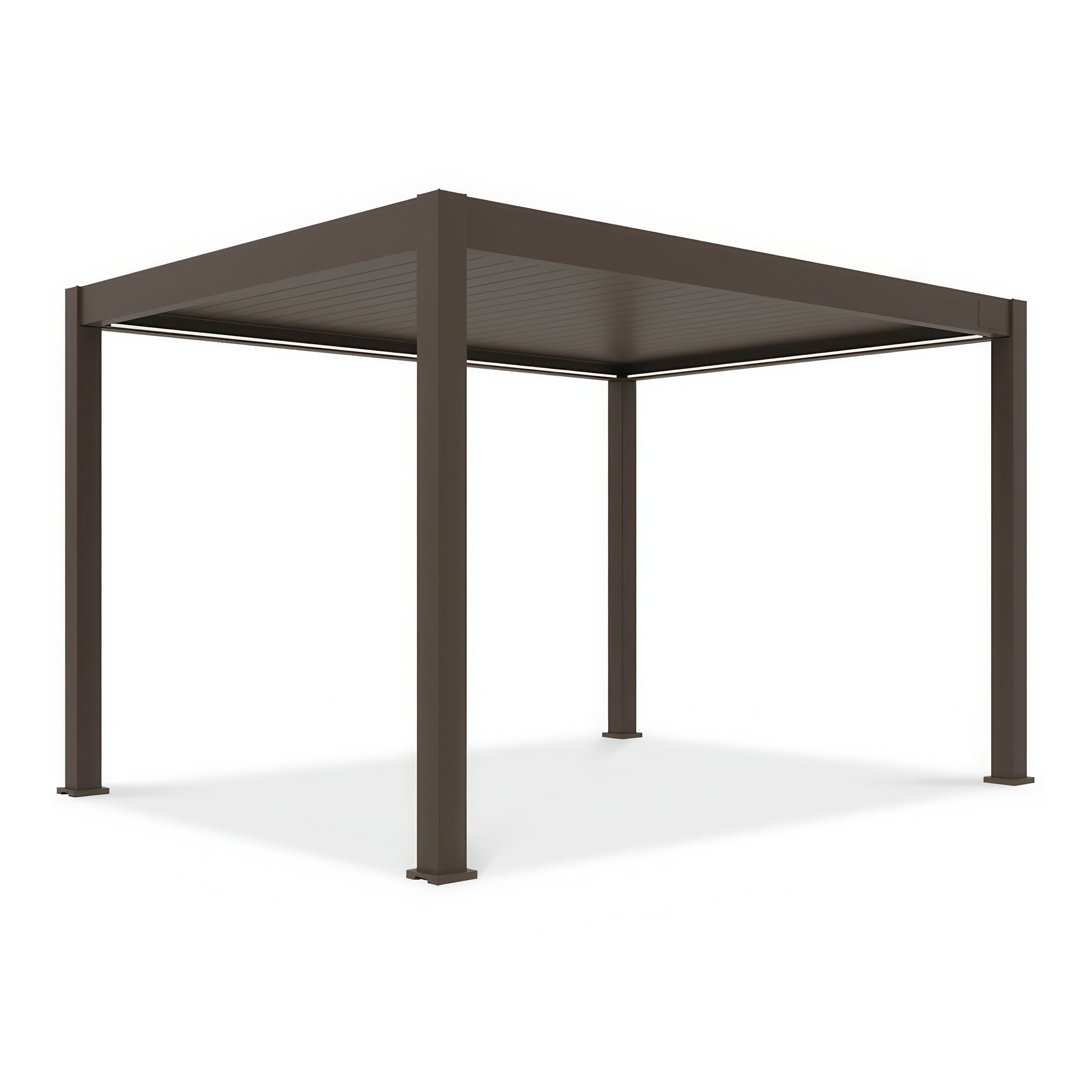 Elektrická hliníková pergola Gutroof DELUXE PRO 3x4 m, Taupe