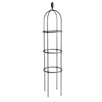 Čierna pergola na ruže, výška 180 cm, kov - Cultivo