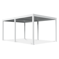 Záhradná pergola DELUXE Automatic + LED 3,6x5,3 White - Gutroof