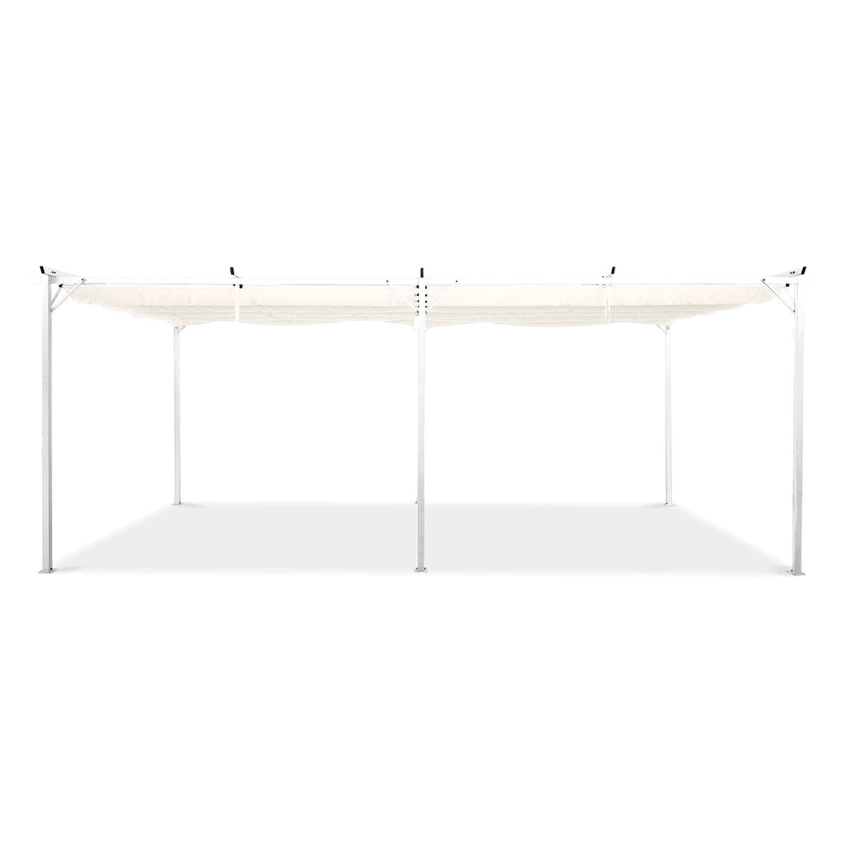 Biała pergola tarasowa sprint 3x6 w kolorze białym 