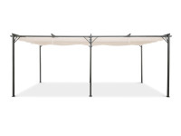 Oceľová pergola Hardmaister SPRINT 3x6 m antracit/biela