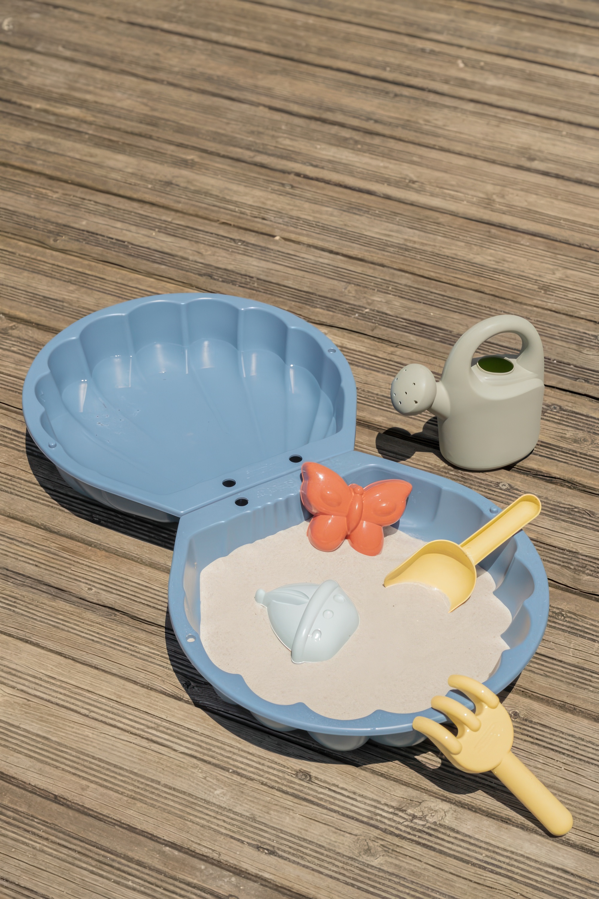 Dvojdielne pieskovisko s príslušenstvom Zelené 70x35x9 cm - Smoby 