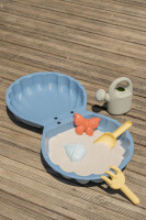 Dvojdielne pieskovisko s príslušenstvom Zelené 70x35x9 cm - Smoby