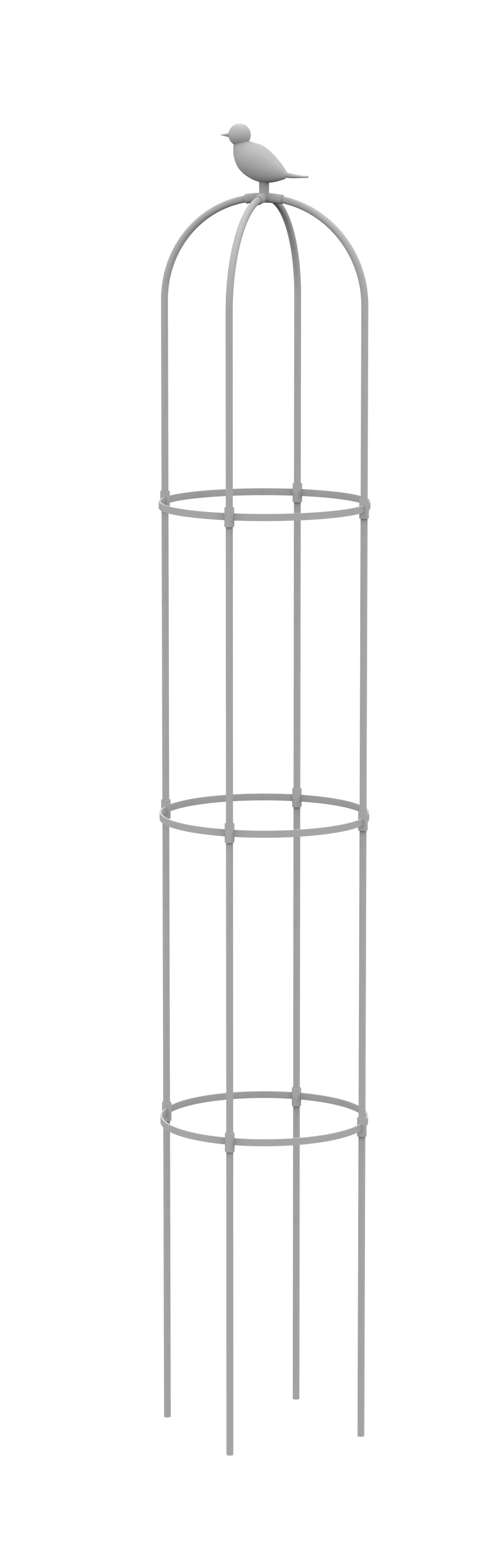 Biela pergola na ruže, výška 180 cm, kov - Cultivo