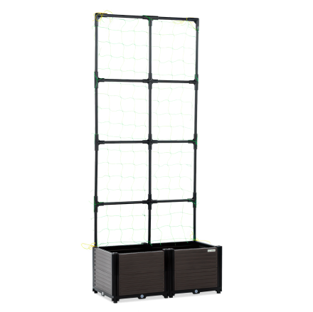Vyvýšený záhon so stojanom Cultivo GROW FLAT 84x42x180 cm