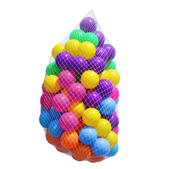 Sada 150 ks biliardových gúľ, plastové gule, 6 farieb - Everplast