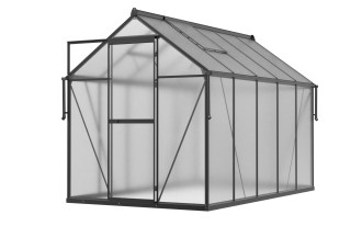 Polykarbonátový skleník Cultivo Slide-In 183x303 cm čierny