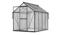 Polykarbonátový skleník Slide-In NEW 183x245 cm čierny - Cultivo