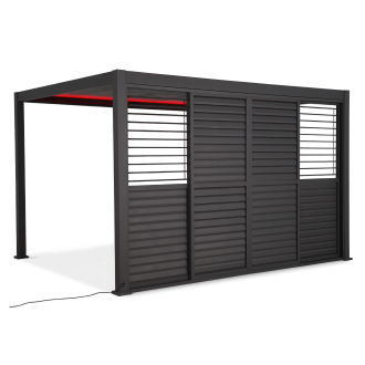 Posuvné dvere na pergolu PREMIUM 4 m antracit - GUTROOF