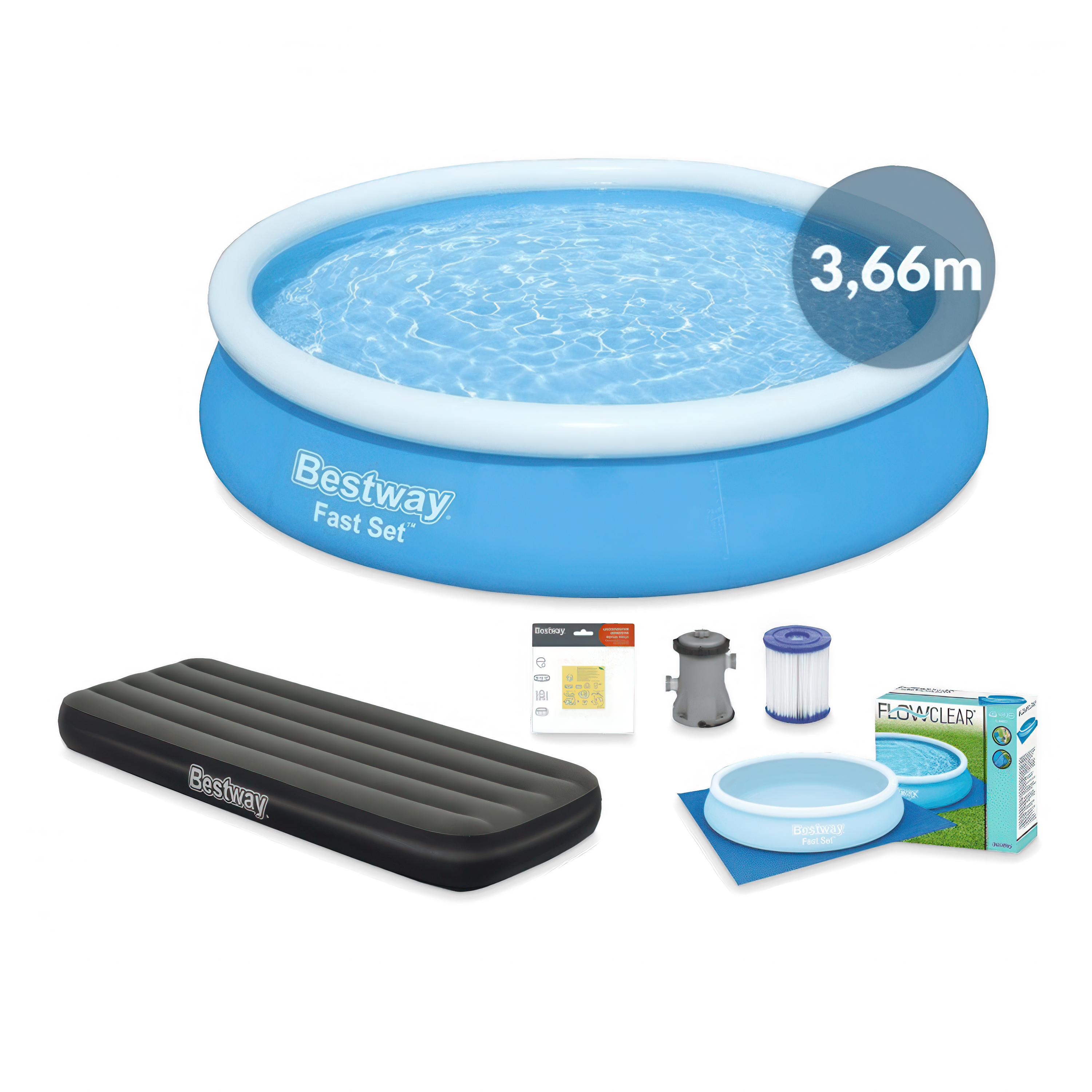 Súprava na bazén Aqua Oasis 3,66x76cm - BESTWAY