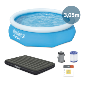 Súprava záhradného bazéna Poolside Delight, 5 prvkov, 3,05mx76cm - BESTWAY