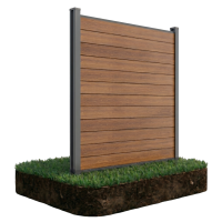 Záhradný plot k mäkkej pôde 1,8 m URBAN Teak - Gutroof