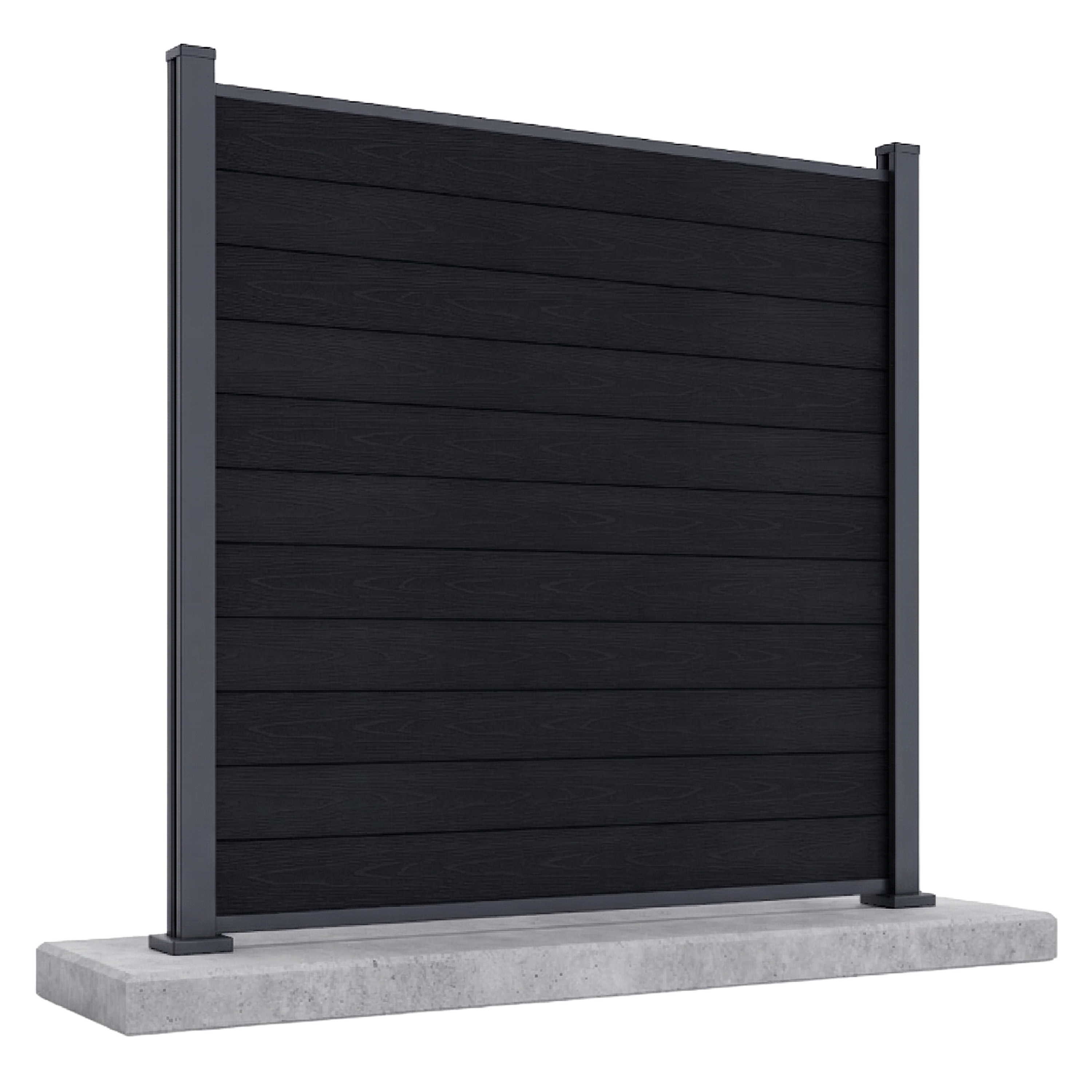 Záhradný panel do tvrdej pôdy 1,8 m URBAN Anthracite - Gutroof
