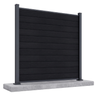 Záhradný panel do tvrdej pôdy 1,8 m URBAN Anthracite - Gutroof