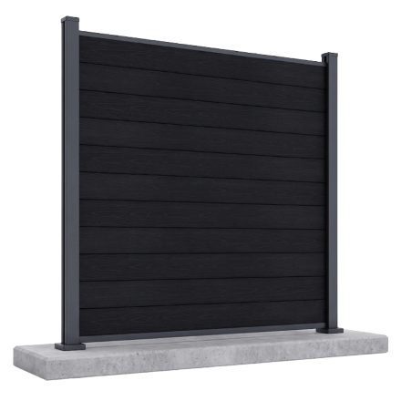 Záhradný panel do tvrdej pôdy 1,8 m URBAN Anthracite - Gutroof