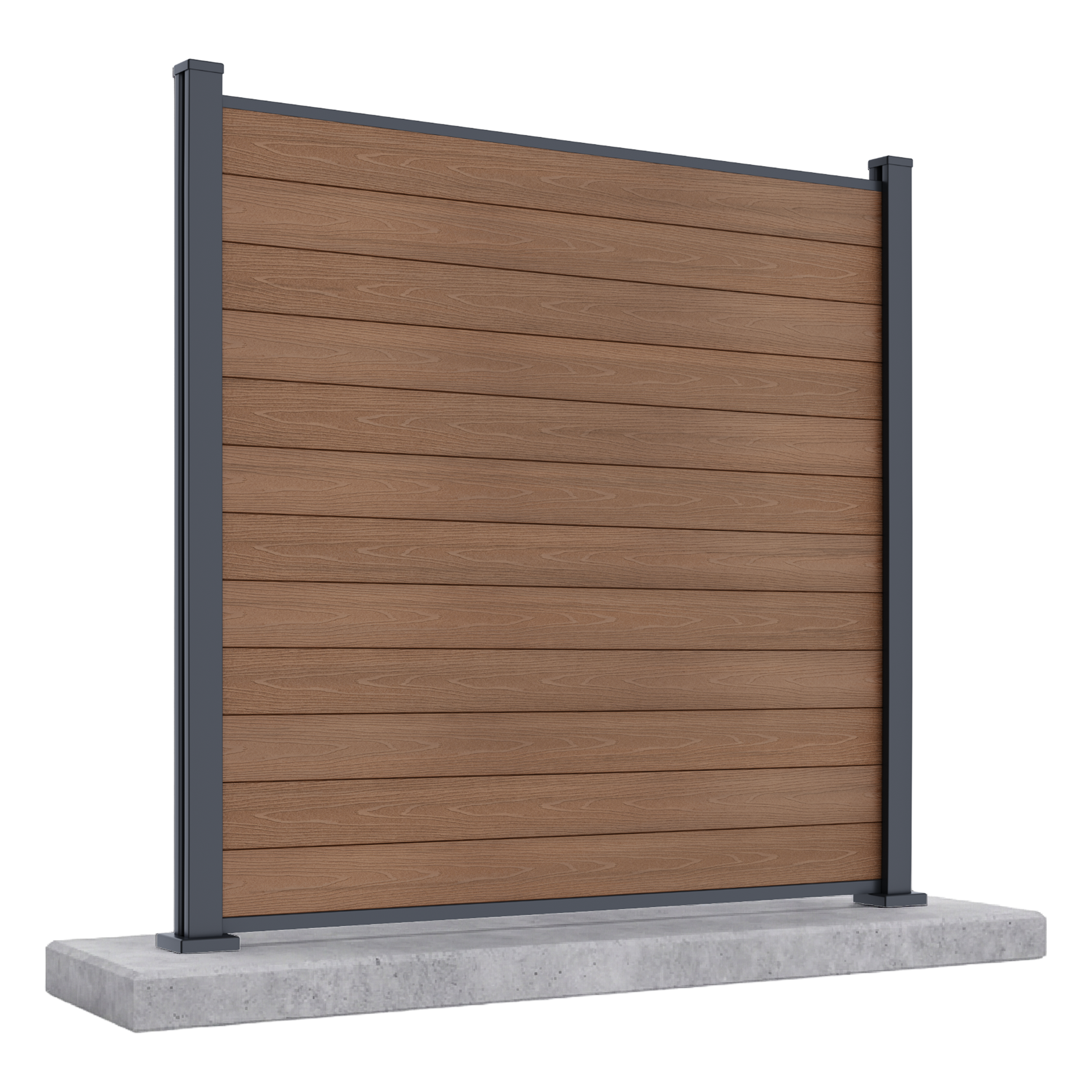 Záhradný panel na tvrdý podklad 1,8 m URBAN Teak - Gutroof
