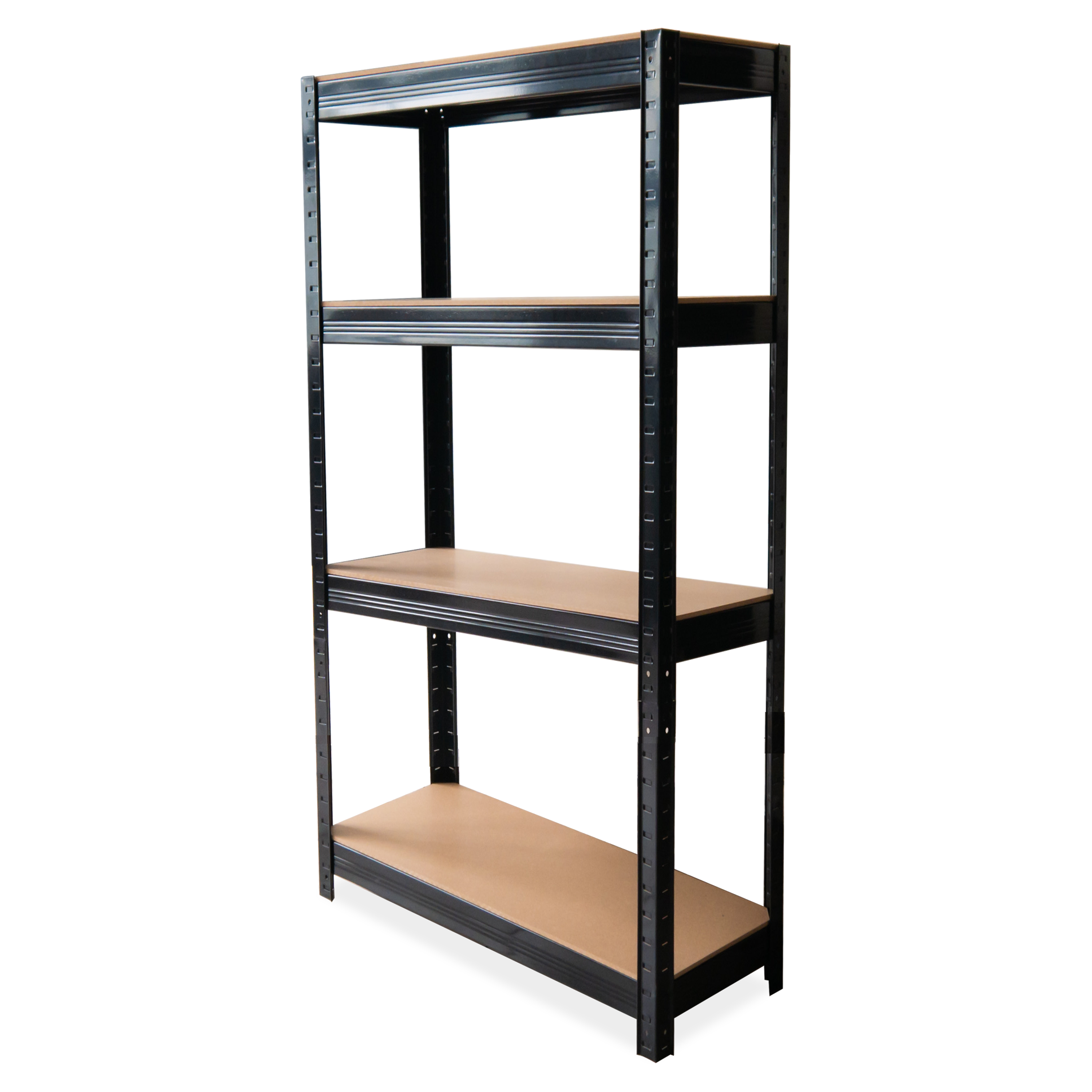 Kovový regál 150 x 70 x 30 cm ČIERNY - Hardmaister