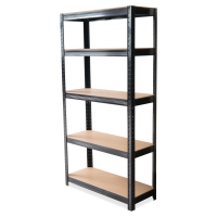 Dielenský kovový regál 180x90x40cm BLACK - Hardmaister