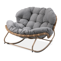 Hojdacie kreslo RODOS Natural/Light Grey - Focus Garden