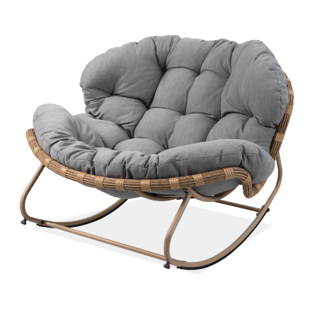 Hojdacie kreslo RODOS Natural/Light Grey - Focus Garden