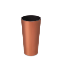 Medený okrúhly kvetináč LILIA 25 cm - LAMELA