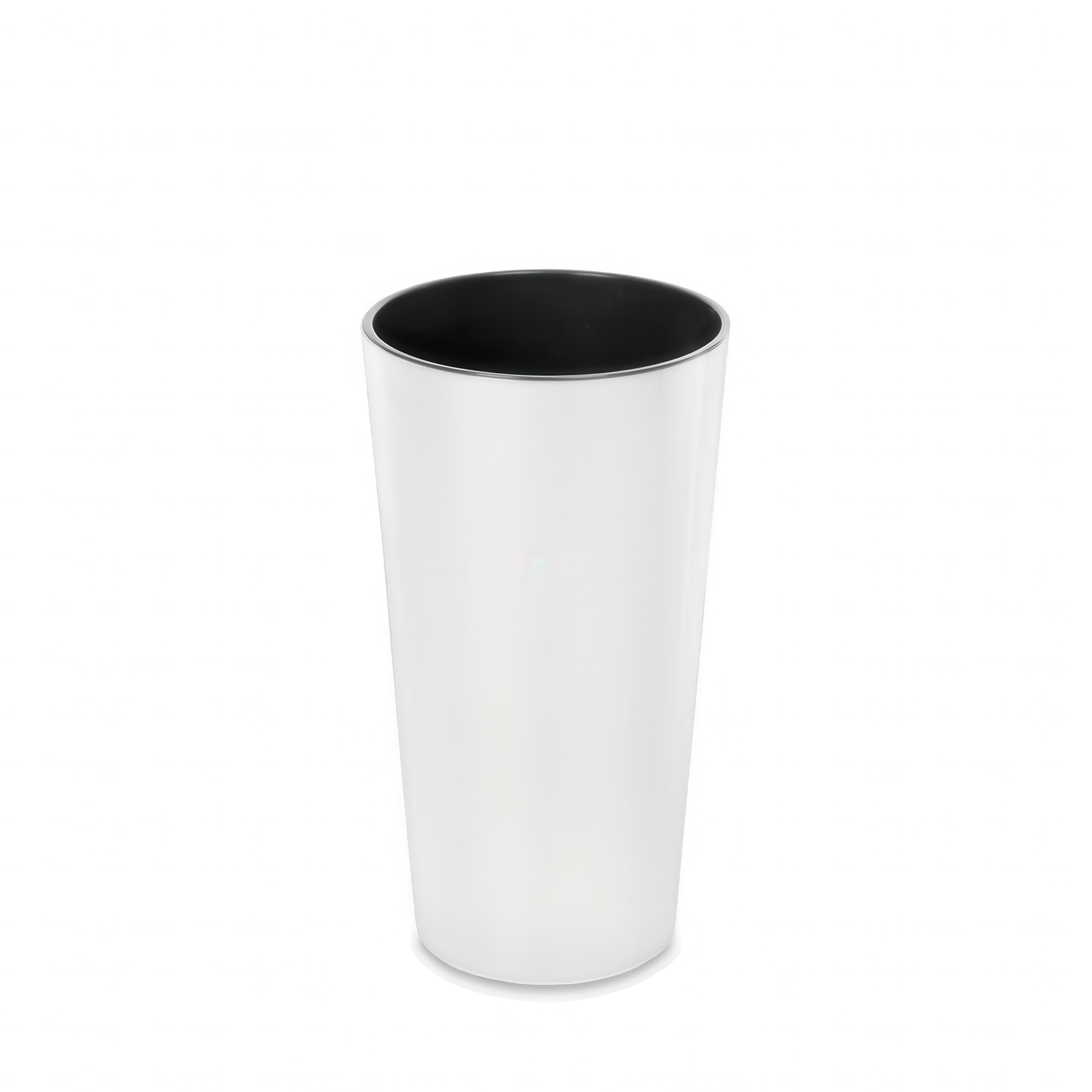 Okrągła doniczka LILIA 25cm biała - LAMELA