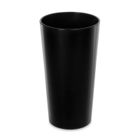 Okrúhly kvetináč LILIA 40 cm čierny - LAMELA