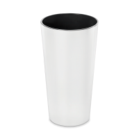 Okrúhly kvetináč LILIA 40 cm biely - LAMELA