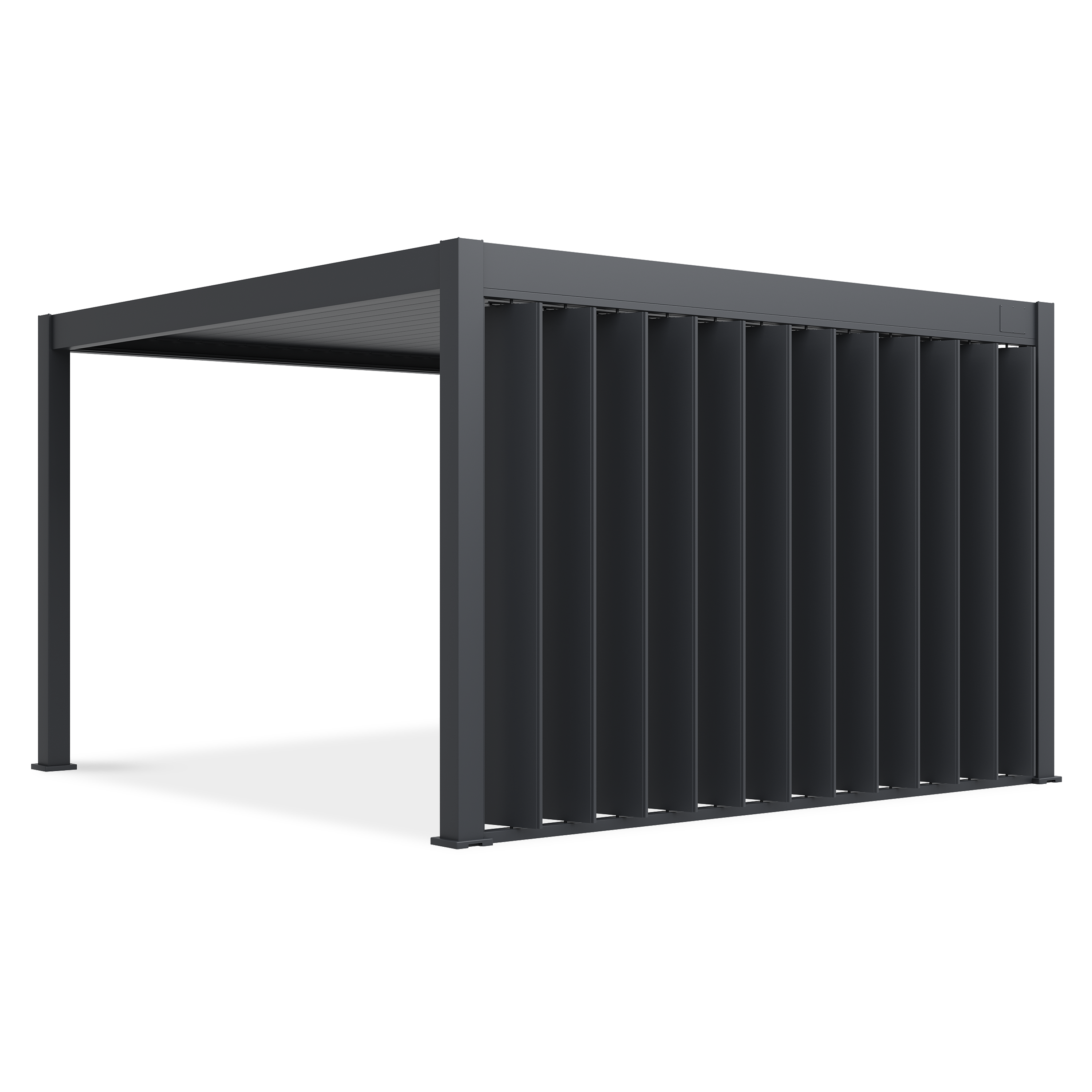 Nastaviteľná panelová stena pre pergolu ELEGANCE/DELUXE/FUSION 4m antracit - Gutroof
