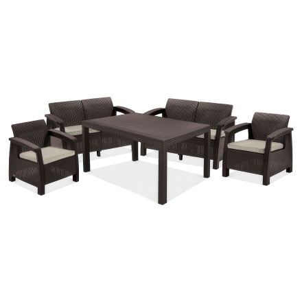 Meble ogrodowe CORFU FIESTA II Brown