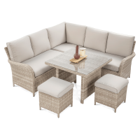 Technorattan rohová jednotka VENTURA béžová