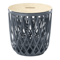 Kôš 2+1 Uniqubo Set 3, antracit - PROSPERPLAST