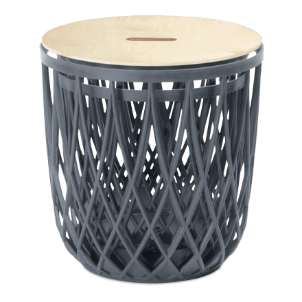 Kôš 2+1 Uniqubo Set 3, antracit - PROSPERPLAST