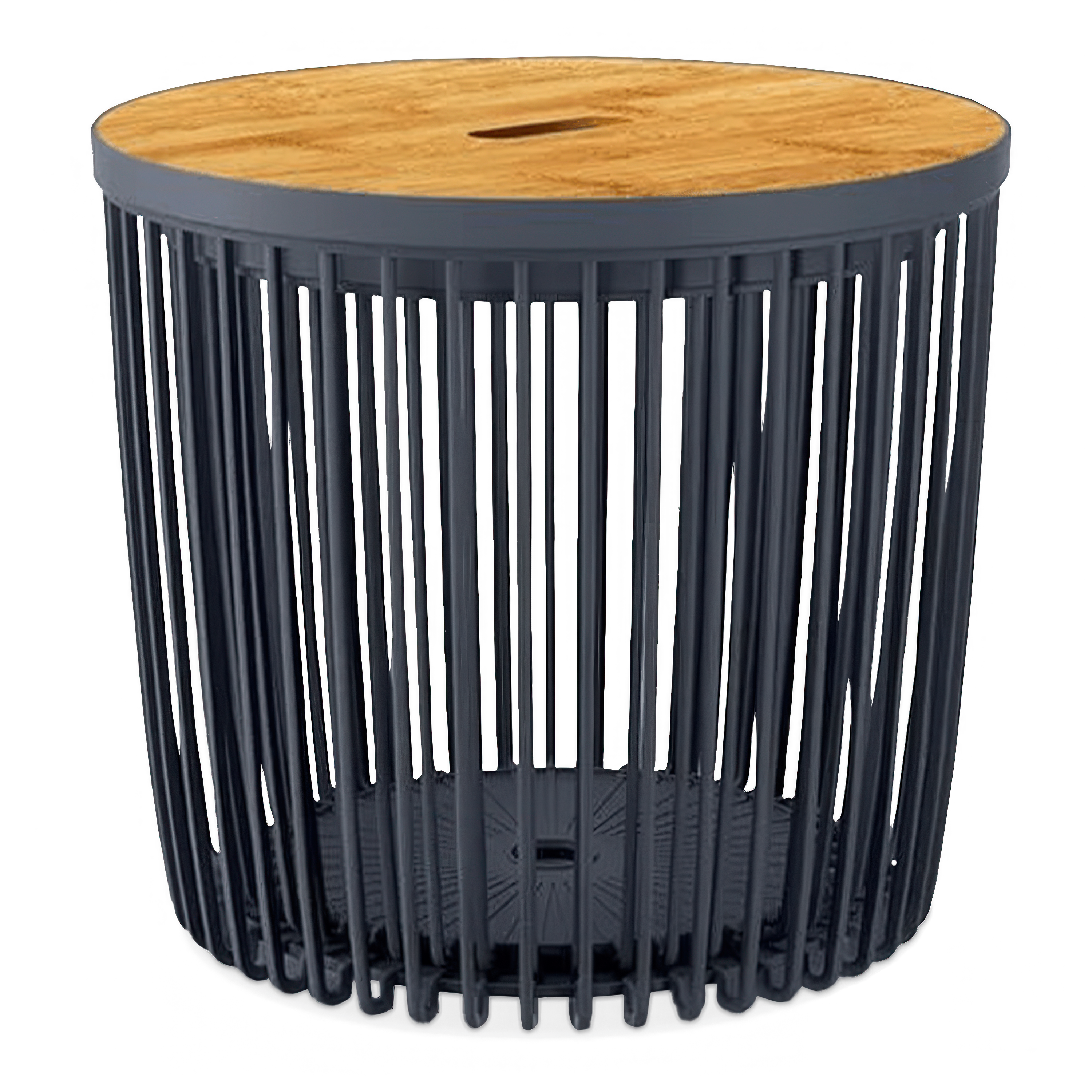 Súprava Clubo 1+1 39x39x36cm, antracitová - PROSPERPLAST