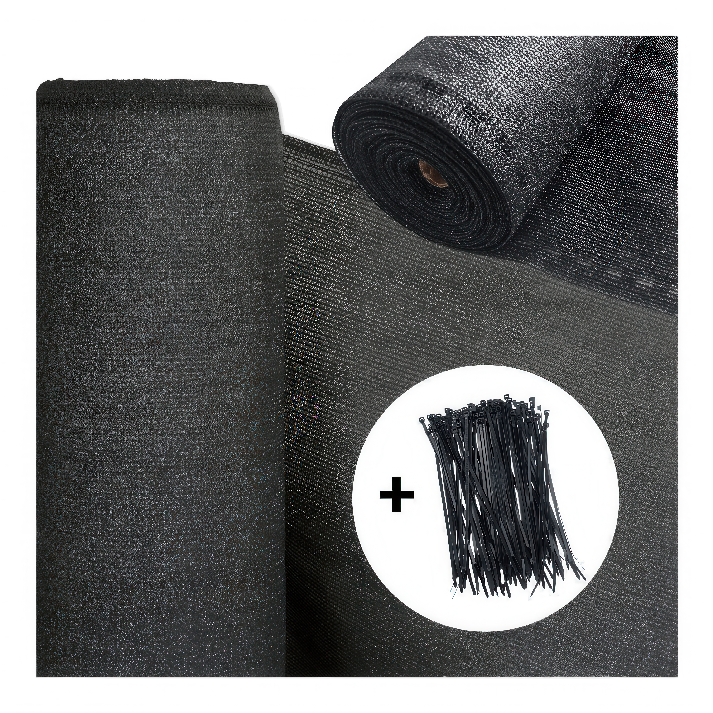 Záhradná tieniaca sieť 1,5x10 m Grafit + upínacie pásky - HARDMAISTER