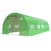 Fóliovník, dvojité dvere, 3x8x2 - 24 m2, zelený