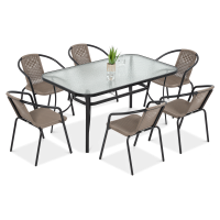 Záhradný set SIMPLE 150/6 Cappuccino