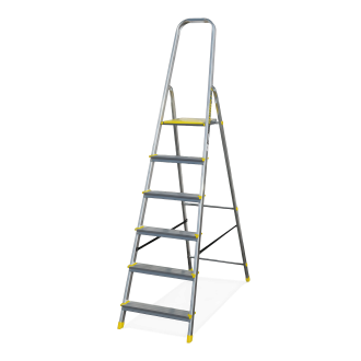 Hliníkový 6-stupňový rebrík BS-DA6 150 kg - BAYERSYSTEM