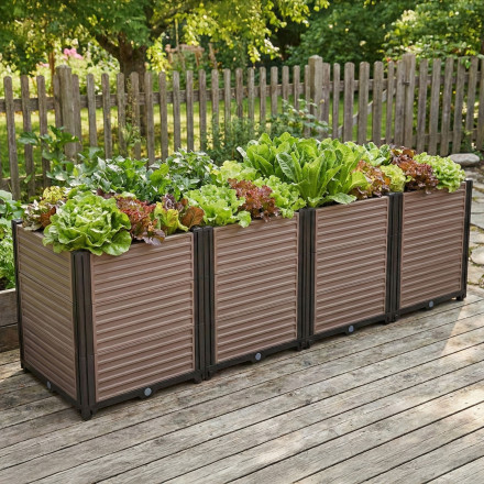 Widok na skrzynię uprawową GROW BOX XL 164x41x31cm - CULTIVO