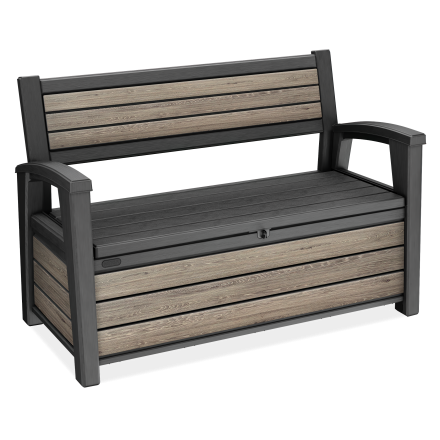 Záhradný box/lavička Keter Deco 227L Ashwood